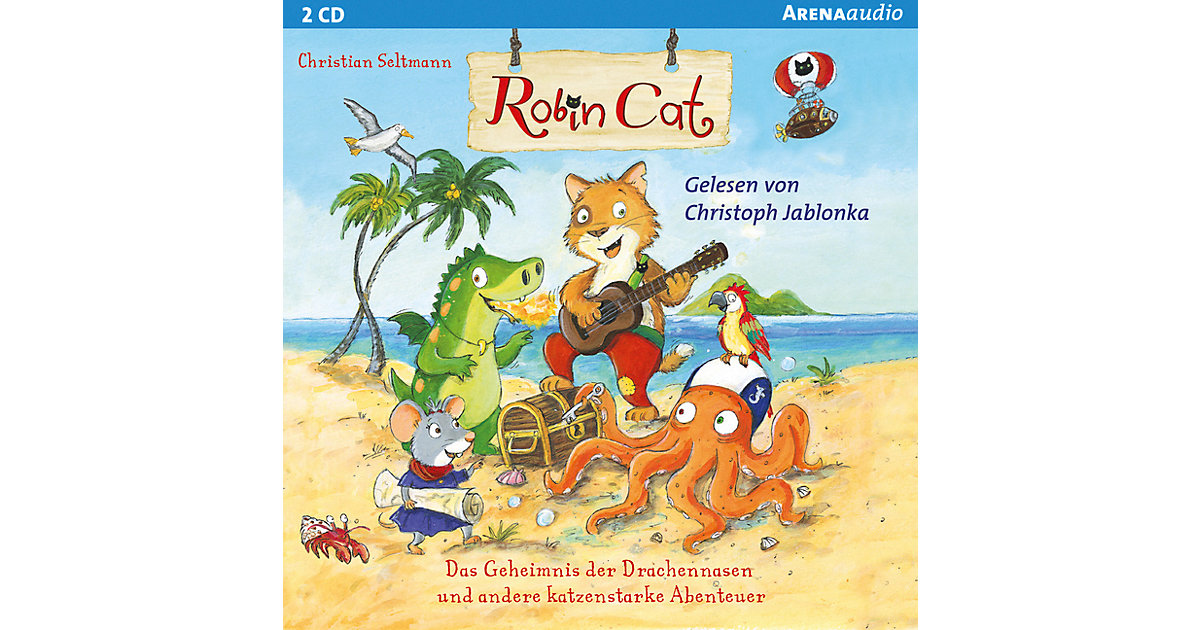 Robin Cat: Das Geheimnis der Drachennasen und andere katzenstarke Abenteuer, 1 Audio-CD Hörbuch
