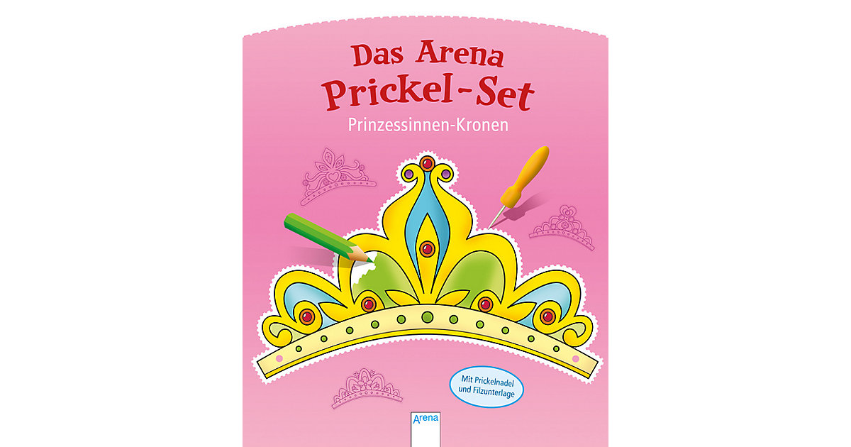 Buch - Das Arena Prickel-Set: Prinzessinnen-Kronen