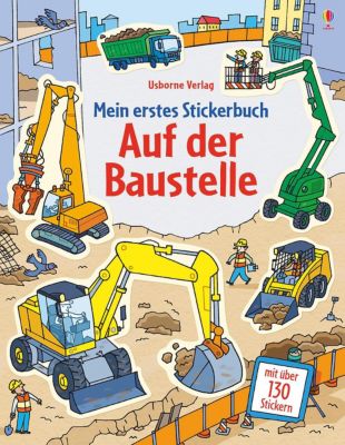 Image of Buch - Mein erstes Stickerbuch: Auf der Baustelle
