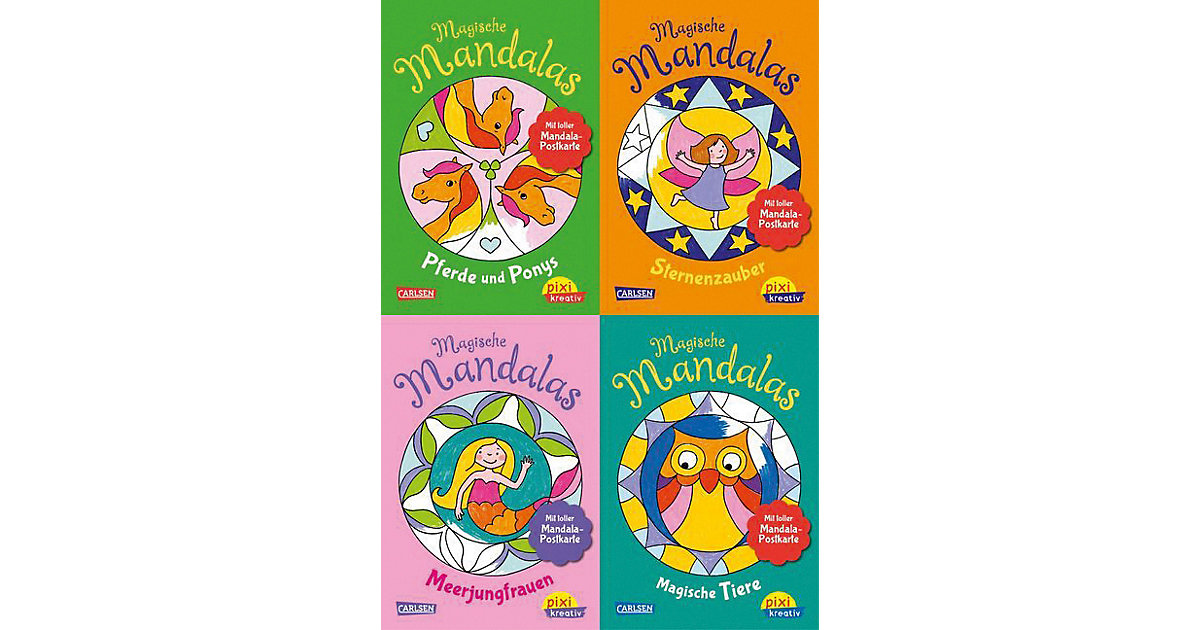 Buch - Neue magische Mandalas, 4 Hefte