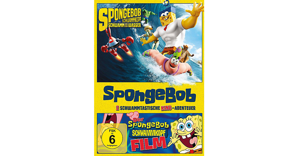 DVD SpongeBob Schwammkopf - Der Film & Schwamm aus dem Wasser (2 DVDs) Hörbuch
