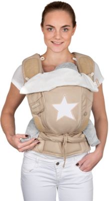 Babytrage Bondolino Plus Popeline, Stern, sand