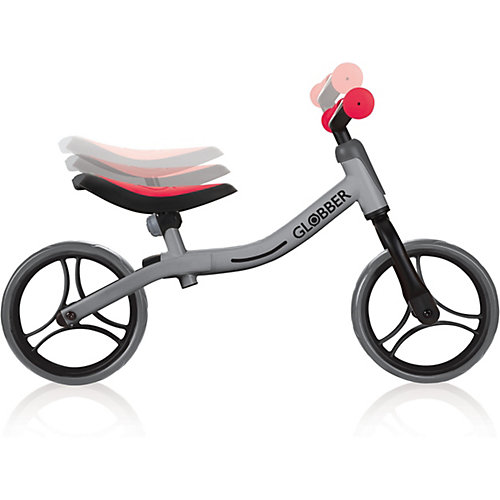 Беговел Globber Go Bike, серо-красный - красный/серебряный от Globber