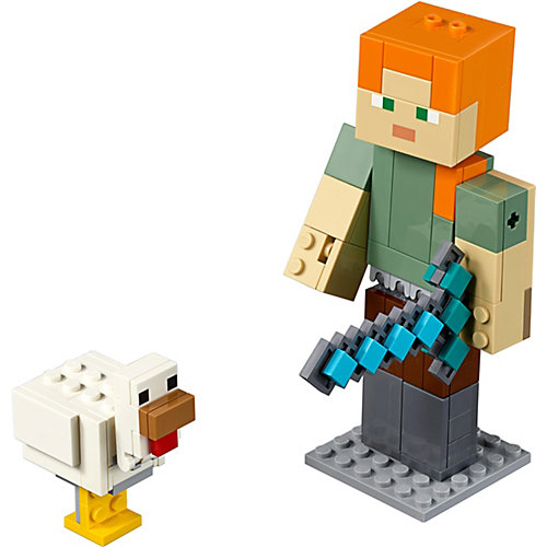 Конструктор LEGO Minecraft 21149: Большие фигурки, Алекс с цыплёнком от LEGO