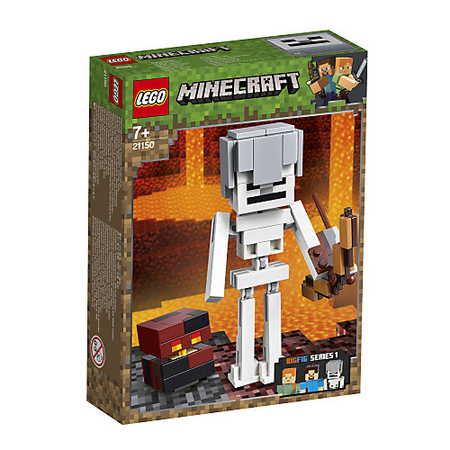 Конструктор LEGO Minecraft 21150: Большие фигурки, Скелет с кубом магмы от LEGO