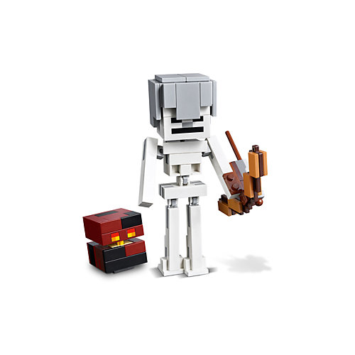Конструктор LEGO Minecraft 21150: Большие фигурки, Скелет с кубом магмы от LEGO
