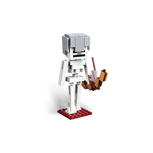Конструктор LEGO Minecraft 21150: Большие фигурки, Скелет с кубом магмы от LEGO