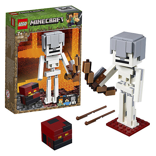Конструктор LEGO Minecraft 21150: Большие фигурки, Скелет с кубом магмы от LEGO