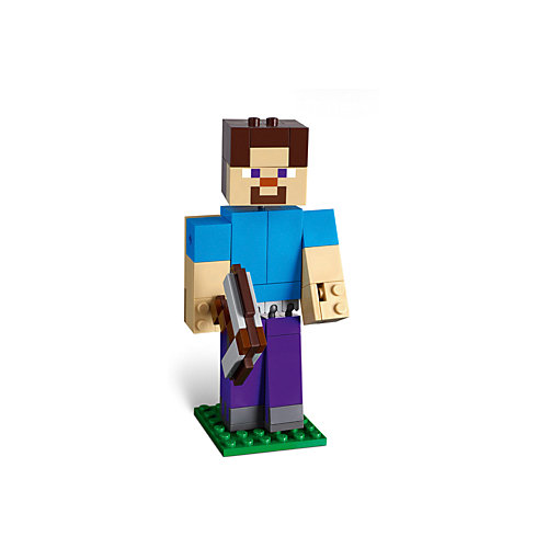 Конструктор LEGO Minecraft 21148: Большие фигурки, Стив с попугаем от LEGO