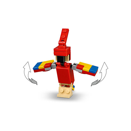 Конструктор LEGO Minecraft 21148: Большие фигурки, Стив с попугаем от LEGO