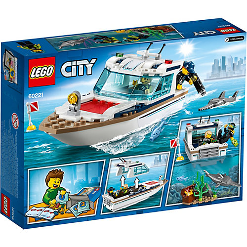 Конструктор LEGO City "Яхта для дайвинга", арт 60221 от LEGO