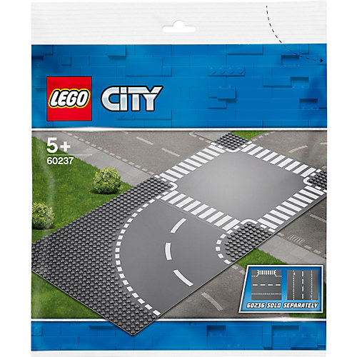 Конструктор LEGO City Supplementary 60237: Поворот и перекрёсток от LEGO