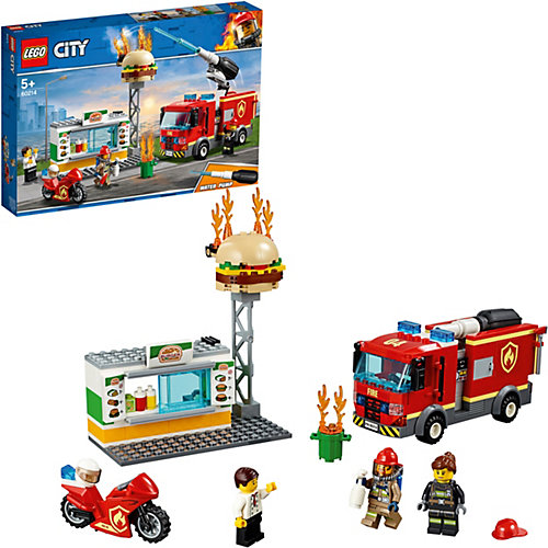 Конструктор LEGO City Fire 60214: Пожар в бургер-кафе от LEGO