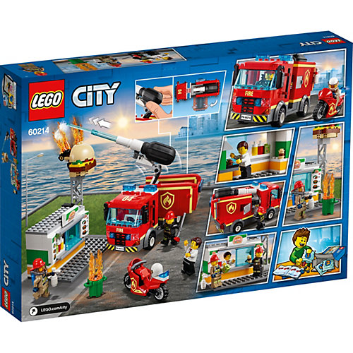 Конструктор LEGO City Fire 60214: Пожар в бургер-кафе от LEGO