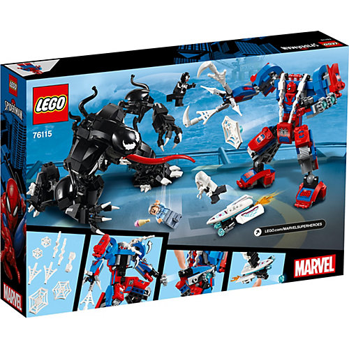 Конструктор LEGO Super Heroes 76115: Человек-паук против Венома от LEGO