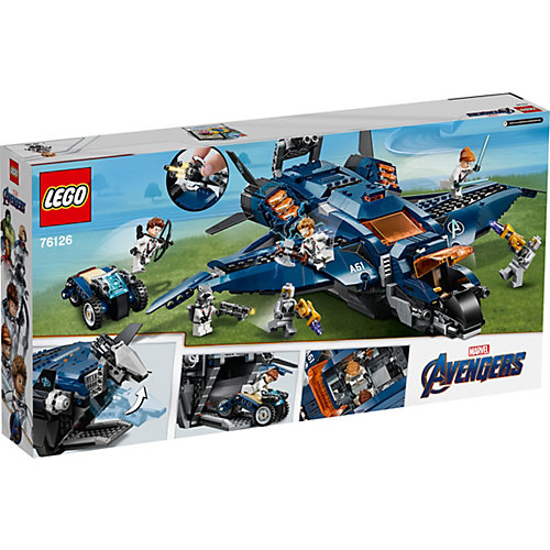 Конструктор LEGO Super Heroes 76126: Модернизированный квинджет Мстителей от LEGO