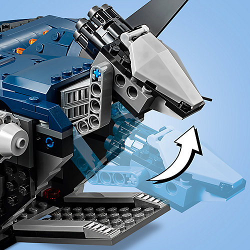 Конструктор LEGO Super Heroes 76126: Модернизированный квинджет Мстителей от LEGO