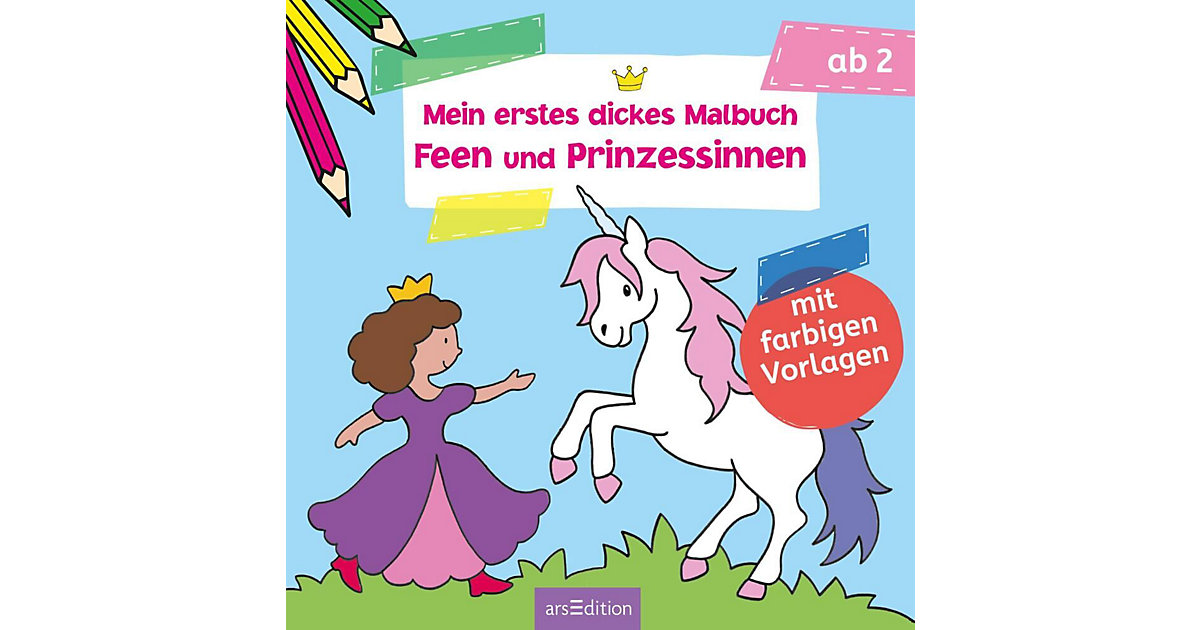 Buch - Mein erstes dickes Malbuch Feen und Prinzessinnen