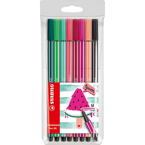 Premium-Filzstifte Pen 68 Etui Living Colors Ltd. Ed. Water Melon, 8 Farben