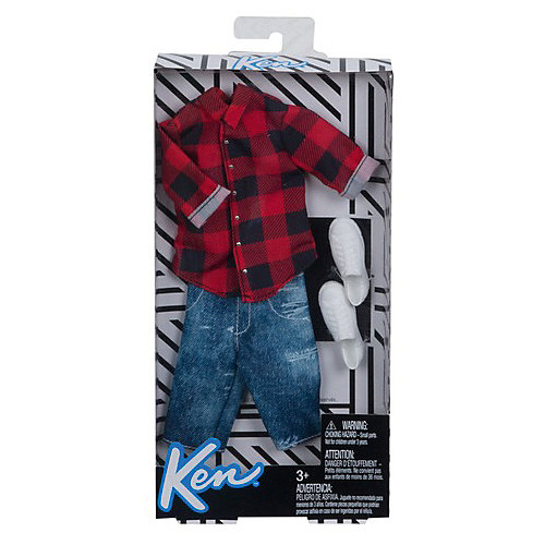 Одежда для куклы Barbie "Наряд для Кена" Красная клетка от Mattel