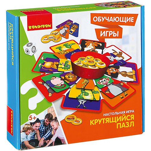 Настольная игра Bondibon "Крутящийся пазл" от Bondibon