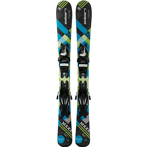 Горные лыжи с креплениями Elan Maxx, 90 см - синий
