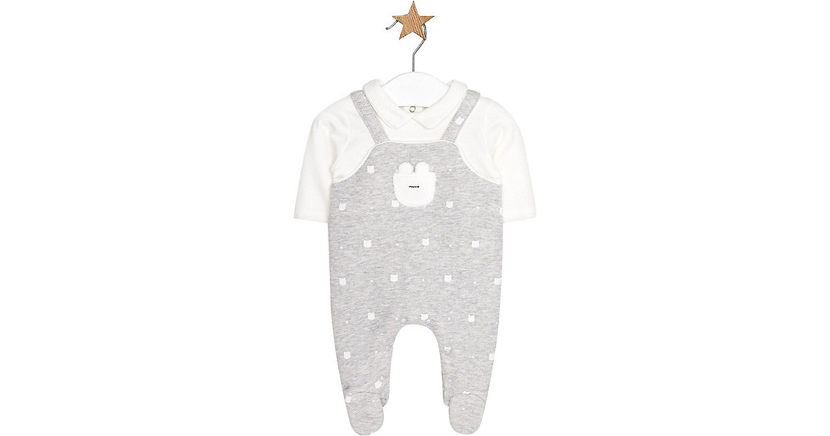Mayoral · Baby Strampler mit eingenähtem Langarmshirt Gr. 56/62 Mayoral · Baby Strampler mit eingenähtem Langarmshirt Gr. 56/62