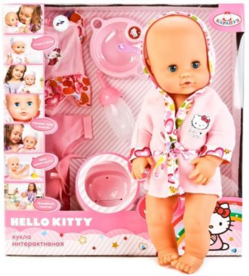 Интерактивная кукла-пупс Карапуз "Hello Kitty" с музыкальным горшком, 40 см