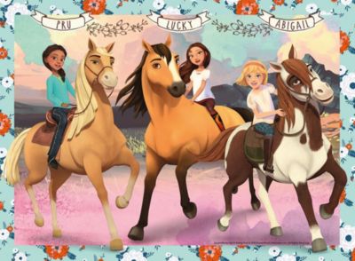 Puzzle, 100 Teile XXL, 49x36 cm, Spirit - Lucky und ihre Freundinnen 2