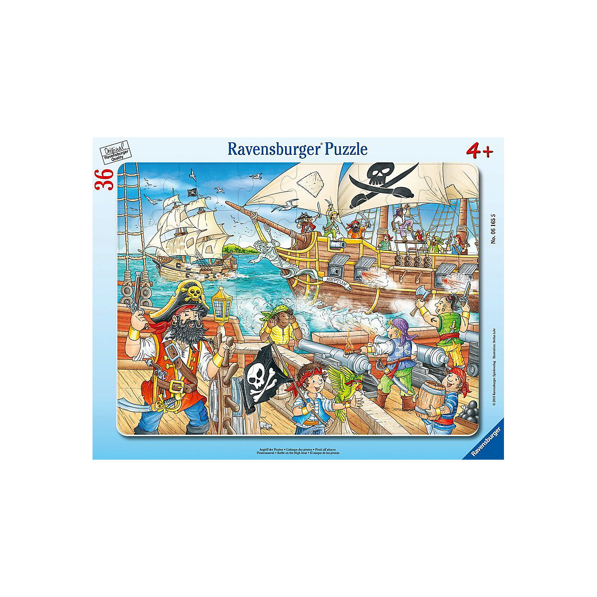 Ravensburger Rahmen-Puzzle 36 Teile 32 5x24 5 cm Angriff der Piraten