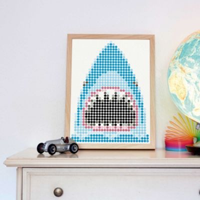 dot on art pirate - shark, 30 x 40 cm