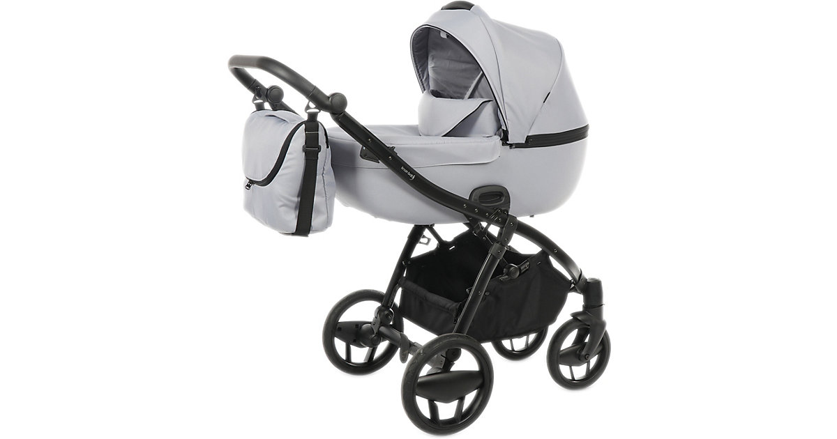 Knorr Toys · Kombi-Kinderwagen Piquetto Uni, grau-hellgrau Knorr Toys · Kombi-Kinderwagen Piquetto Uni, grau-hellgrau
