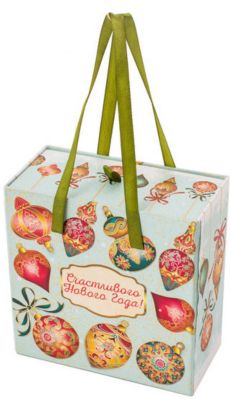 Подарочная коробка Феникс-Презент "Игрушки на голубом"