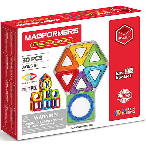 Магнитный конструктор MAGFORMERS Basic Plus 30 set от MAGFORMERS