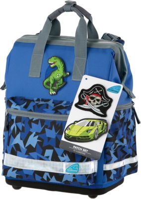 Schulranzenset TOOLBAG NEO Catch Klett, 4-tlg. (Kollektion 2019) blau
