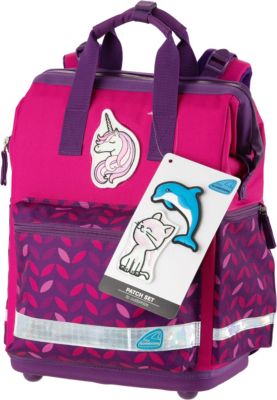 Schulranzenset TOOLBAG NEO Blossom Klett, 4-tlg. (Kollektion 2019) fuchsia