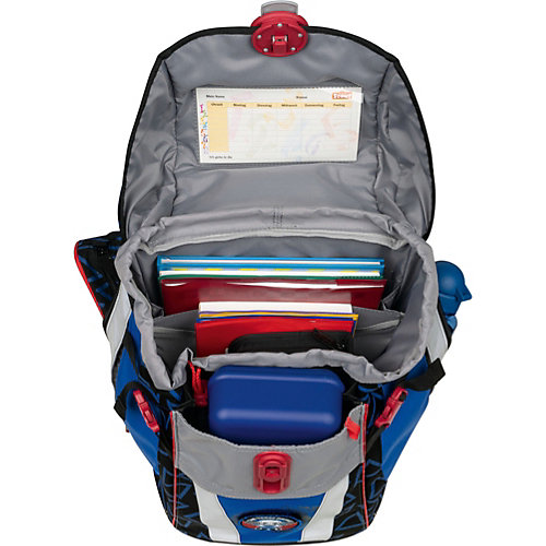 Ранец Scout Sunny Exklusiv Stickys Эвакуатор, с наполнением - синий от Scout