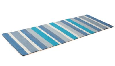 Yogamatten metallicblau