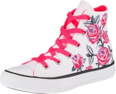 Sneakers High CTAS HI WHITERACER PINKBLACK für Mädchen, CONVERSE Sneakers High CTAS HI WHITERACER PINKBLACK für Mädchen, CONVERSE