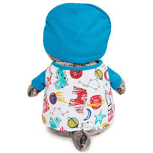 Мягкая игрушка Budi Basa Кот Басик в футболке космос и в шапочке, 22 см от Budi Basa