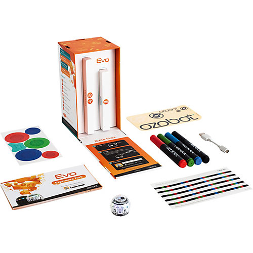 Ozobot Evo White Продвинутый набор, белый робот от Ozobot