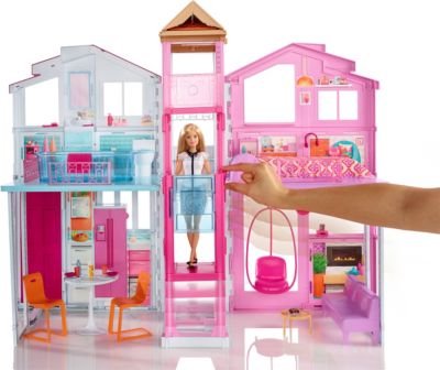 MATTEL DLY32 Barbie 3 Etagen Stadthaus + GRATIS MATTEL