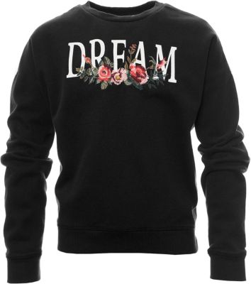 Sweatshirt mit Stickereien schwarz Gr. 140 Mdchen Kinder