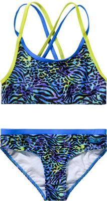 Kinder Bikini von ZOGGS blau/grn Gr. 164 Mdchen Kinder