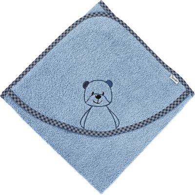 Kapuzenbadetuch Baylee, hellblau, 100 x 100 cm