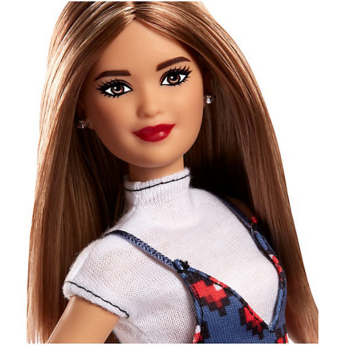 Кукла Barbie "Игра с модой" в топе и в сарафане с сердечками, 29 см от Mattel