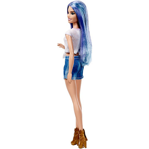 Кукла Barbie "Игра с модой" в белом топе и джинсовых шортах, 29 см от Mattel