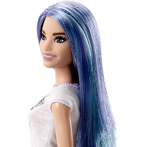 Кукла Barbie "Игра с модой" в белом топе и джинсовых шортах, 29 см от Mattel
