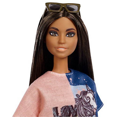 Кукла Barbie "Игра с модой" в сине-розовом платье, 29 см от Mattel