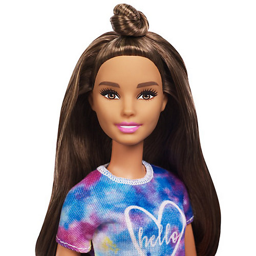 Кукла Barbie "Игра с модой" в цветном топе и джинсовых шортах, 29 см от Mattel